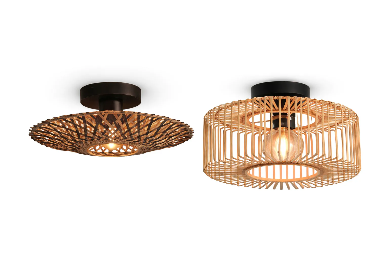 Lampade da soffitto in bambù