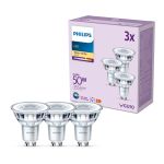 Confezione Multipack 3x Philips Faretti LED GU10 PAR16 5W 355lm 36D - 827 Bianco Molto Caldo