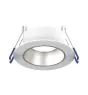 Noxion Faretti LED Ares Profondo ring Bianca - con Inner Il Anello Argento | Ritaglio 68mm - incl. GU10 Fitting