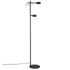 Nordlux Clyde Lampada da terra Metallo Nero 8W 350lm - 827 Bianco Molto Caldo | A 3 Livelli Dimmerabile